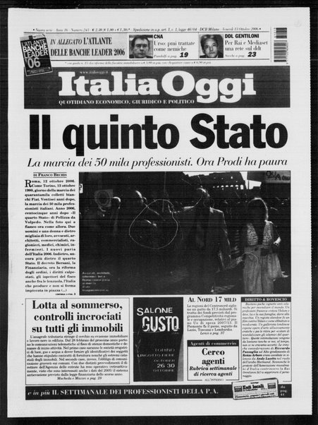 Italia oggi : quotidiano di economia finanza e politica